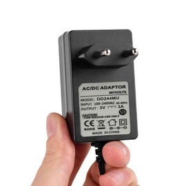 MyVolts 3V EU Power Supply Compatible with Sharp IM-DR410H(S) Mini Disc Player