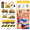 10 Sheets Excavator Tattoo Children, Temporary Tattoos for Children, Cartoon
