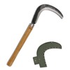 TOOLGATHER Josun Sickle Left-Handed - Hand-Forged Handmade Korean Weeding and