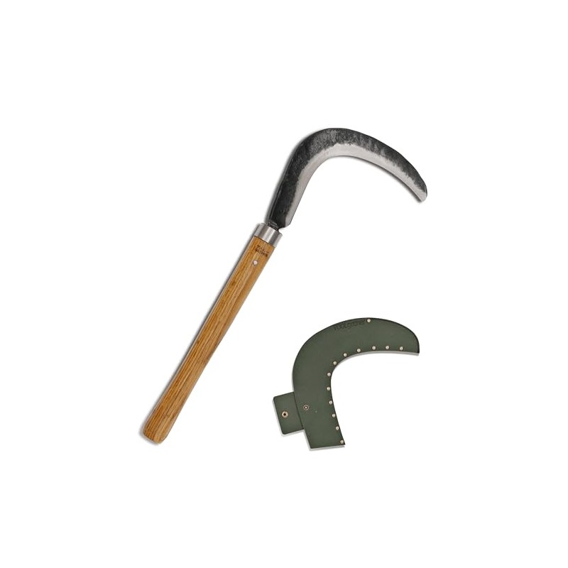 TOOLGATHER Josun Sickle Left-Handed - Hand-Forged Handmade Korean Weeding and
