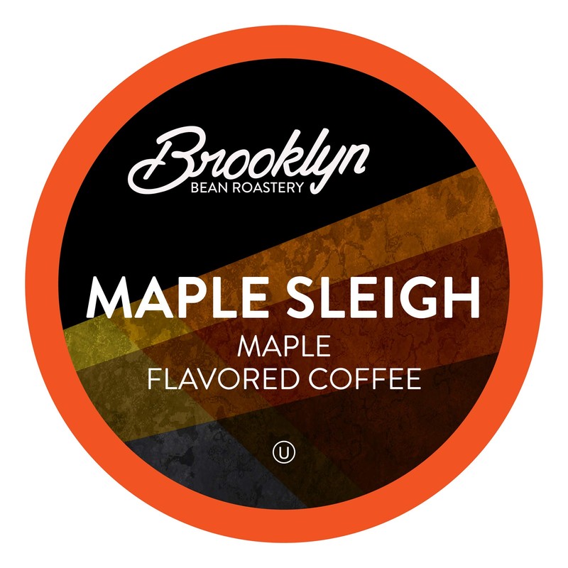 Brooklyn Beans Maple Flavored, Maple Sleigh Gourmet Coffee Pods, Compatible