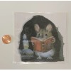 3D Wall Sticker Realistic Mouse Decal Miniature Mouse Hole Home