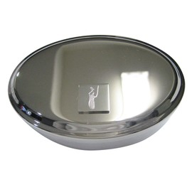 Kiola Designs Silver Toned Nepenthes Pitcher Carnivorous Plant Oval Trinket Jewelry Box