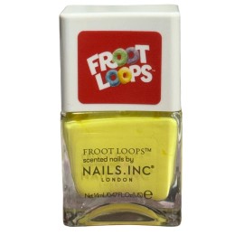 NAILS.INC Froot Loops Scented Nail Polish Yellow Fruity Aroma NEW