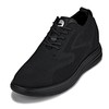 CALTO Men's Invisible Height Increasing Elevator Shoes - Black/Black Sole