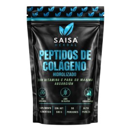 Colágeno Hidrolizado 100 Puro Polvo 500 Saborizantes Colorantes Suplemento Alimenticio Saisa Herbal Piel Articulaciones Cabello