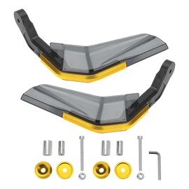 RATCHROLL 1 Set Motorcycle Hand Guard Knuckle Guard Protector Cold Protection Windproof Rainproof Golden CNC Aluminum Alloy ABS