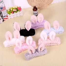 Rabbit Face Wash Headband 7 Kinds White 2ea