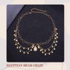 Sixexey Boho Sequin Head Chain Egyptian Gold Headpiece for Women