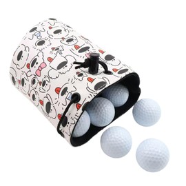 Golf Valuables Pouch | Store 12-18 Balls Valuables Organizer Tee Pouch | Portable Waterproof Adjustable Multi-Functional Golf Carrier Case for Practice, Markers, Hat Clips