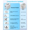 decqle Travel Adaptor Worldwide Z12 White