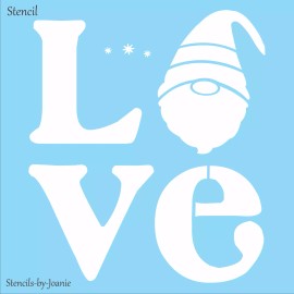 Stencils by Joanie Joanie Stencil Love Gnome Fairyland Secret Garden DIY Scandinavian Craft Signs