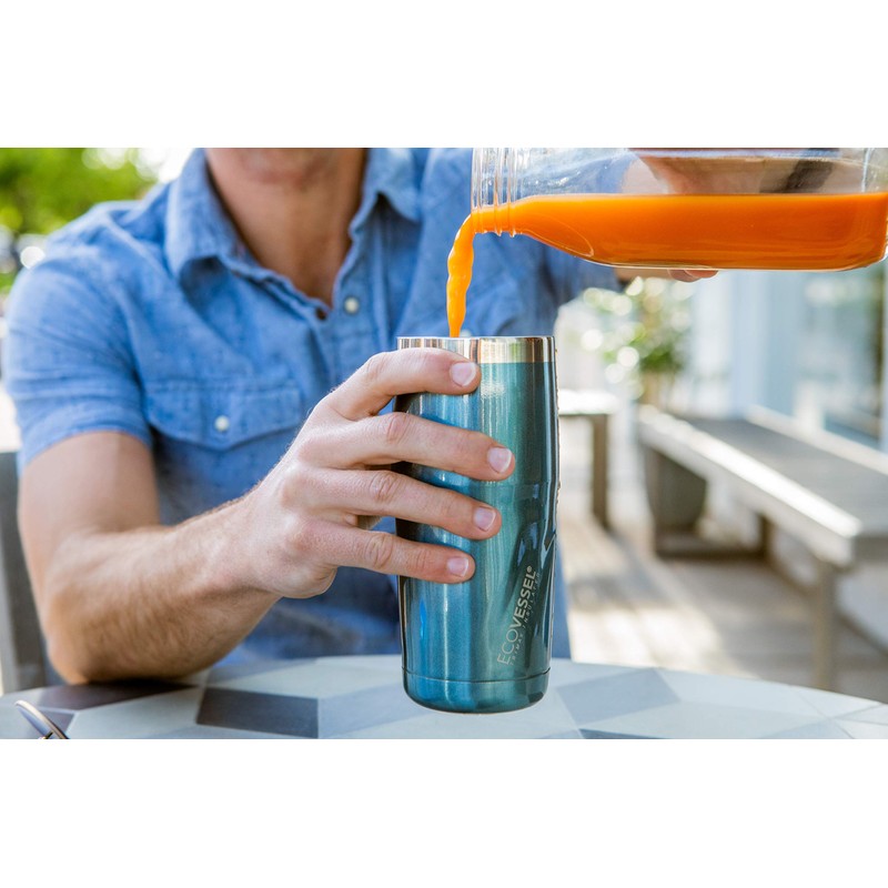 EcoVessel Metro-16oz/473ml Triple Insulated Stainless Steel Hot or Cold Drinking