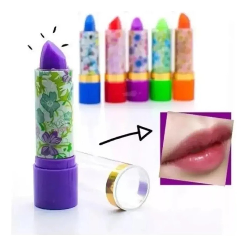 6 Pack Labial Mágico Para Labios Con Aroma Floral