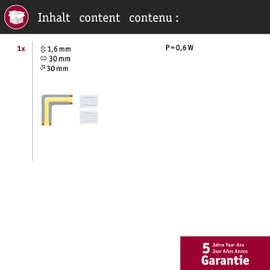 Paulmann 71130 MaxLED 1000 LED Strip Full-Line COB Edge 0.6 W 2133 lm/m 800LEDs/m Dimmable 0 m Silver Plastic 6500 K LED Strip Extendible