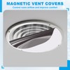 MECCANIXITY 4 Pcs Magnetic Vent Covers, Dia.6.5" Round Air Vent