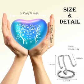 QGJNSGC Cat Urn Dog Animal Urns for Dogs Heart Shape Pet Urn Memorial Jug Pot Ash Burial Mini Heart-shaped Urn Dog Cat Urn Animal Urns