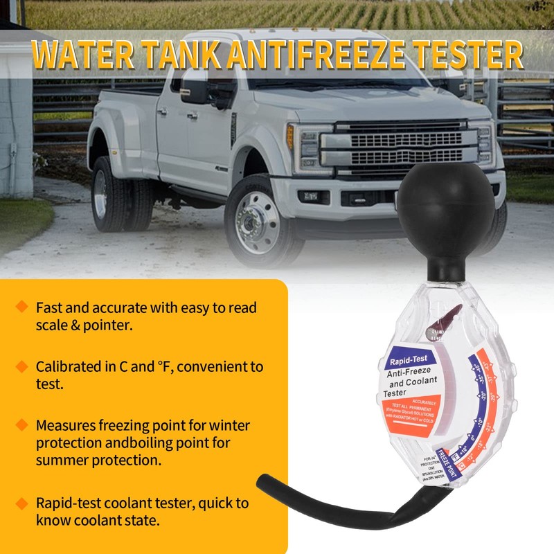 ZUDKSUY Coolant Tester Water Prestone Antifreeze Coolant ABS Automotive Antifreeze