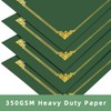 HAUTOCO 50 Pack Certificate Holders, Green Diploma Folders Certificate Covers