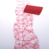 Deko AS GmbH Sizoweb Table Runner, Wave Cut, Bright Red,