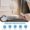 Portable Foldable Fan, Rechargeable Fan with Remote, Telescopic & Adjustable