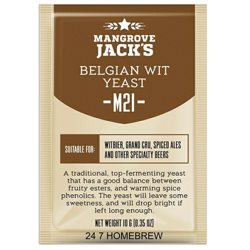 3X Mangrove Jack's Craft Series Yeast M21 Belgian Wit (10g)