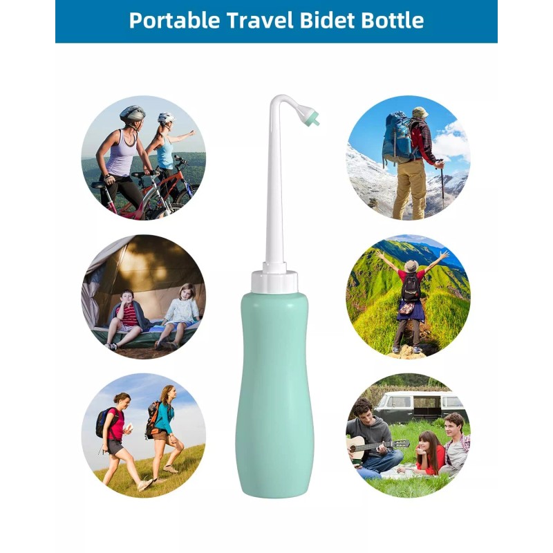 Hibbent Portable Travel Handheld Bidet Sprayer Personal Hygiene Bottle Spray