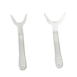 MIBICIRI 2Pcs Dental Photography Retractors,Clear Orthodontic Lip Retractor (Large)