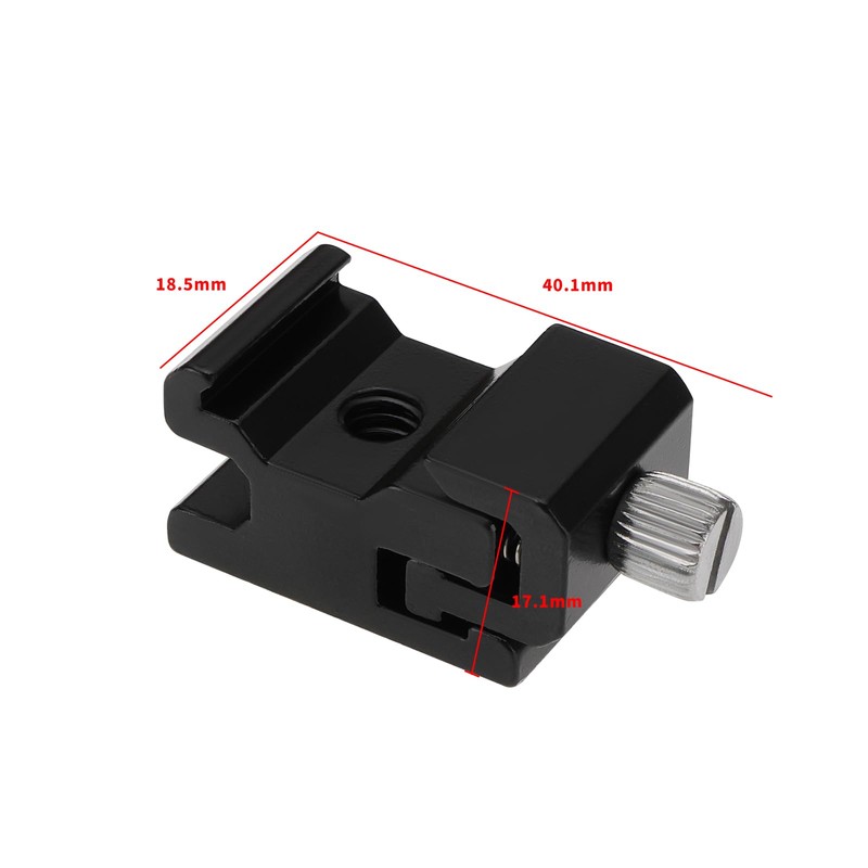 VGOL 2-Piece Hot Shoe Mount Adapter with 1/4 Inch Tripod