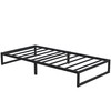Lutown-Teen 12 Inch Twin Size Bed Frames with Heavy Duty