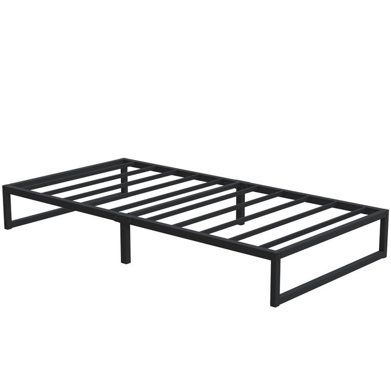 Lutown-Teen 12 Inch Twin Size Bed Frames with Heavy Duty