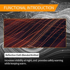 ElifeAcc Unisex Reflective Beanie Hat for All Seasons - Ideal for Night Hike Walking Camping Biking（Dark Grey）