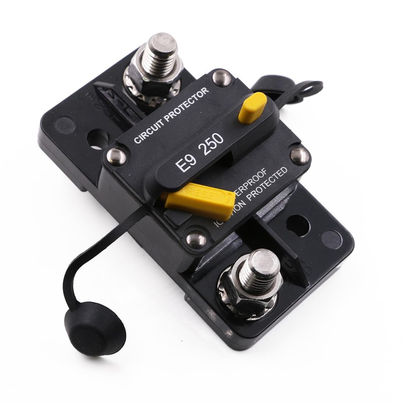 Gloaso 250A Hi-Amp Circuit Breaker with 3/8" Studs & Manual