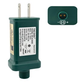 Power Supply Class 2 Transformer TS-13W29V 29V 0.45A 13W Raintight IP44 US Plug Connector 1/2in 12mm Adapter for LED String Seasonal-Use Light, Holiday Lighting, Christmas X-Mas Tree (Right Positive)