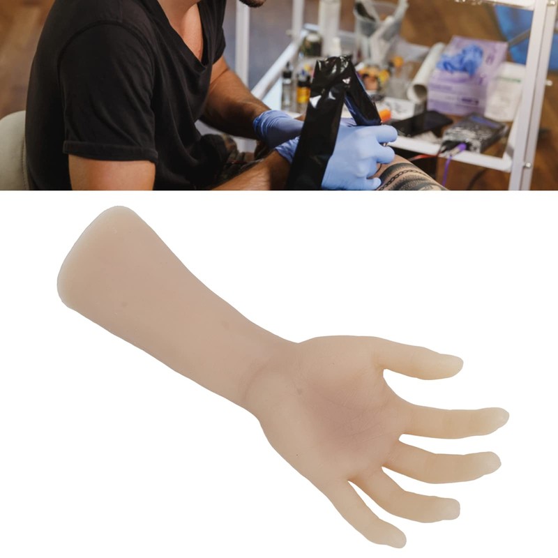 Practice Silicone Arm, Silicone Practice Hand, Realistic Displaying Soft Simulation