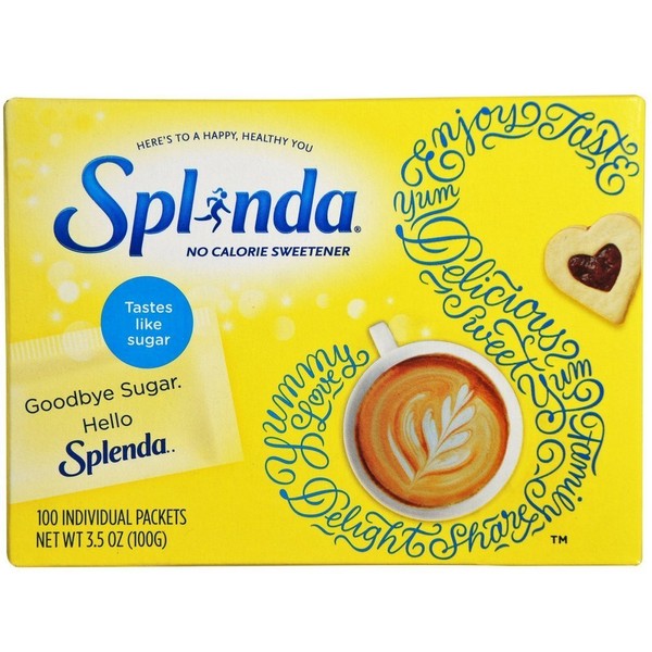 SPLENDA Sweetener Packets 100 Each (Pack of 12)