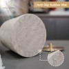 HAMAKAWA Nartural Marble Qtip Holder with Brass Lid, Beige Travertine