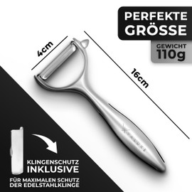 VALUXE® Premium Peeler with Sharp Stainless Steel Blade and Non-Slip Handle - Handy Y Vegetable Peeler for Precise Peeling - Innovative Potato Peeler, Asparagus Peeler, Universal Peeler