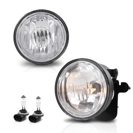 PIT66 Fog Lights w/Bulb Pair Compatible with Chevy Tahoe Z71 2000-2006/Suburban 1500 Z71 2004-2006, Fit Pontiac Grand Prix 1997-2003/Sunfire 2000-2005(for Model w/Mounting Bracket) GM2592121
