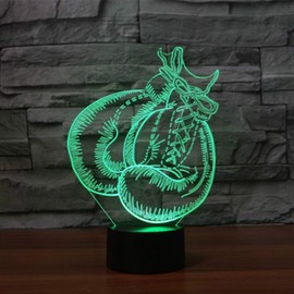 HPBN8 Ltd 3D Boxing Glove Night Light USB Powered Remote Control Touch Switch Decor Table Optical Illusion Lamps 7/16 Color Changing LED Table Lamp Xmas Home Love Brithday Room Decoration