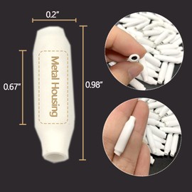 Wire B Connector Filled Wet B Wire Gel Telephone Alarm Wire Crimp Beanies Splices for Low Voltage, Wet Blue + Dry White (100 PCS + 100 PCS)