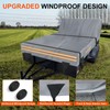 6 x 10 All-Weather Protection Utility Trailer Cover, Light Gray