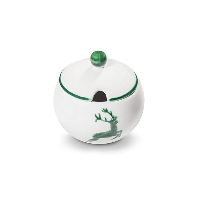GMUNDNER KERAMIK Sugar Bowl with Cut-Out Diameter 10 cm Green