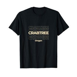 Vintage Crabtree, Oregon Repeating Text T-Shirt