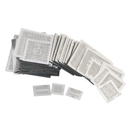 130Pcs Universal Directly Heat BGA Reballing Net Stencils Templates Kit for Soldering Accessories Adopt 304 Stainless Steel Plate.
