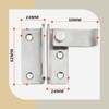 Bwintech 2 Pcs 60MM Right Open Flip Latch Gate Latches
