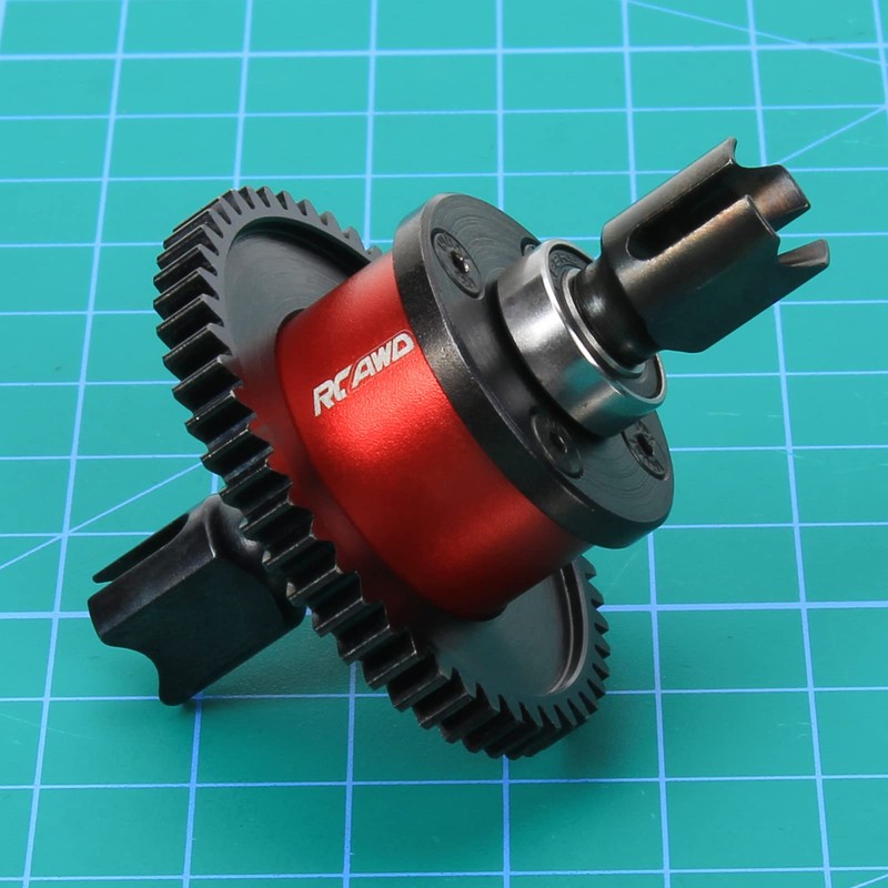 RCAWD Aluminum Center Diff Set, w/40Crmo Main Diff Gear 50T