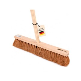 Craftsman Broom 60 cm Coconut Bristles Broom with Handle 160 cm Long Handle Hole | Natural fibre coconut bristles, with handle hole and tool wooden handle