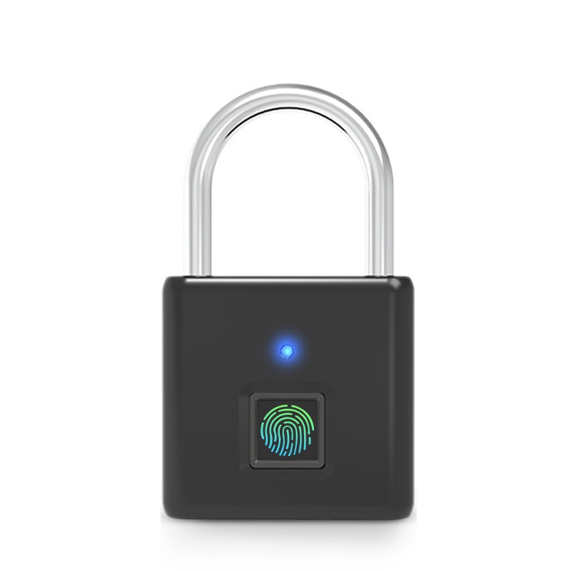 Fingerprint Padlock 0.5s Quick Unlocking 2000N Tension Strength Smart Padlock