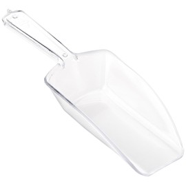 Small Plastic Candy Scoop, (12-Pack) (3.25" x 1.75", Clear)